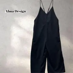 アルマデザイン　Vネック ワイド サロペット　オーバーオール　5464