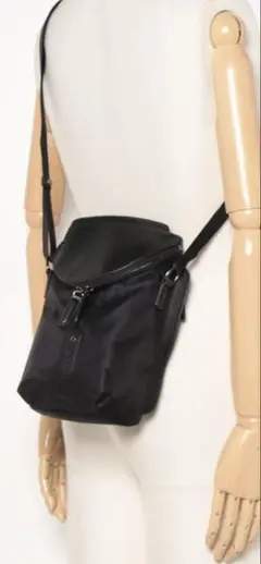本日限定！イザック【CORDURA×リサイクルレザー】ラウンドフラップショルダー