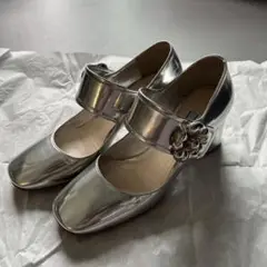 Prada シルバーヒール36