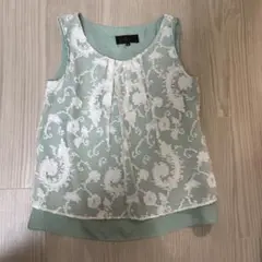 UNTITLED トップス ミントグリーン ノースリーブ