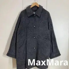 MaxMara マックスマーラ 白タグ アルパカウールシャギーコート イタリア製