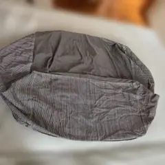 無印良品　ビーズクッションカバー　デニム　ヒッコリー
