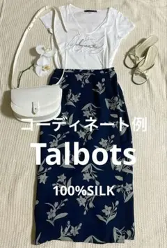 値下げしました！【Talbots】ロングタイトスカート レディース S ネイビー