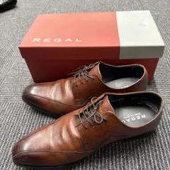 REGAL ブラウン レースアップシューズ 26AL