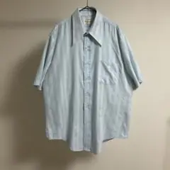 70s Arrow Kent Collection 半袖シャツ 水色 16サイズ