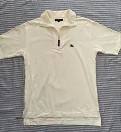 Burberry ジップアップポロシャツ クリーム