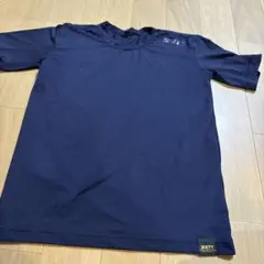 ZETT ネイビー アンダーシャツ ゴールドライン　160