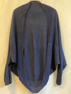 132 5. ISSEY MIYAKE ネイビー カーディガン