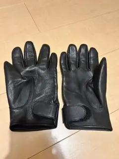 レザー 黒 手袋 Mサイズ ストレートステッチ