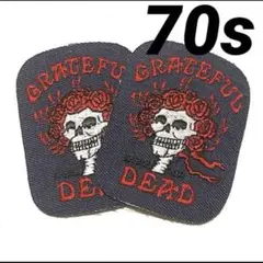 70s グレイトフルデッドビンテージデニムワッペン GREATEFULDEAD①