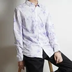 Calvin Klein slim fit 長袖 コットンシャツ /DW606