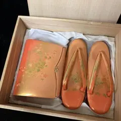 新品未使用 皮革製 和装草履 和装バッグ