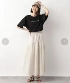 【定価4950円】ラウンドティアードSK GLOBAL WORK スカート