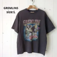 GREMLINS グレムリン ラップ Tシャツ チャコールグレー メンズ L