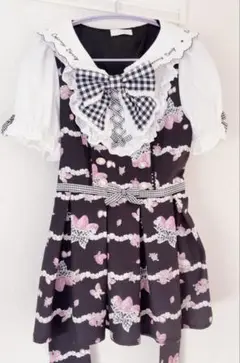 LIZLISA creamy very柄 セットアップ 半袖