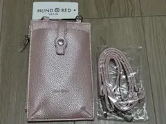 【新品】HUNDRED スマホショルダーバッグ ピンク