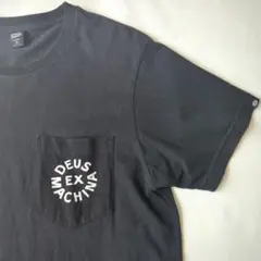 DEUS ex MACHINAアメリカ製ポケットTシャツ黒Lサイズ ビンテージ