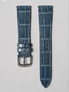 DELUGS 18mm レザーベルト ネイビー サフィアーノ Navy Saffiano Stitchless Strap – Delugs