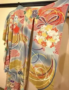 即購入OK！美品！豪華アンティーク振袖　刺繍が美しい