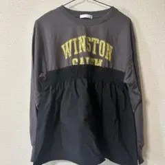 chocol raffine ロゴ入り長袖Tシャツ