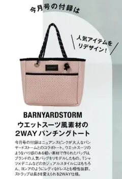 大人ミューズ8月号付録BARNYARDSTORM 2WAYパンピングトート