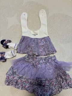 ANNA SUI 花柄スタイ&チュールスカート&靴下