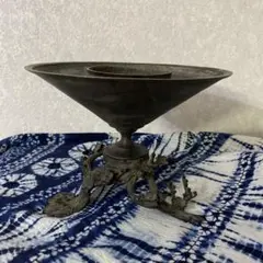 薄端 銅器 花器 在名