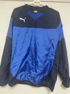 PUMA ウィンドブレーカー Lサイズ 青黒