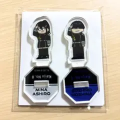 匿名配送★ 怪獣8号プラザ ジロリ ミニアクリルスタンド 保科 & 亜白セット