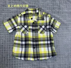 moujonjon チェック柄シャツ 90cm[まとめ売り450円]