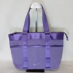 アニエスベー パープル トートバッグ　agnes b.