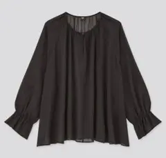 ユニクロ シフォンブラウス 七分袖