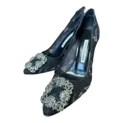 【美品】マノロブラニク MANOLO BLAHNIK レース パンプス