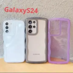 ⭐️さらに値下げ⭐️GalaxyS24 ウェーブ　可愛いGalaxyケース