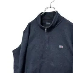 CHAPS ワンポイントロゴ　フリース　ブラック　XL