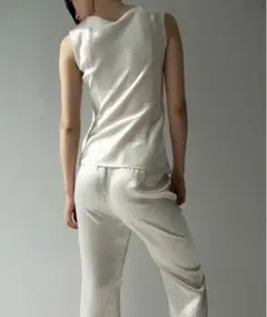 【美品】【Junko Katoh For NOBLE】MIZU satintop