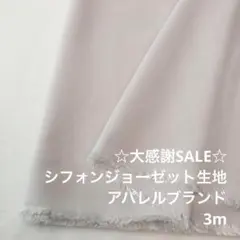 R9L/5731-02◆3m 感謝祭/ポリエステルシフォンジョーゼット生地