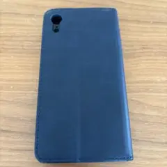 iPhone XR用　手帳型ケース ネイビー 3カードポケット