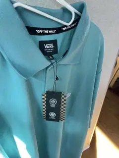 VANS OFF THE WALL ポロシャツ ＸＬアクアブルー