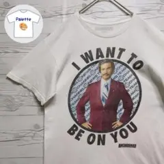希少✨Anchorman　俺たちニュースキャスター　映画　シネマ　コメディ　白T