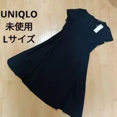 値下げ✨️未使用タグ付き✨️ユニクロ　半袖ワンピース　黒