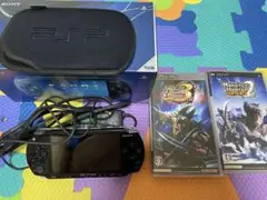 ジャンク品　PSP 2016年　箱付き　ブラック　ソフト付き