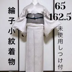 《友禅染 袷》お洒落な白地の小紋着物