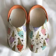 【クロックスCROCSJ3 21㎝】アイスクリーム柄キッズサンダル