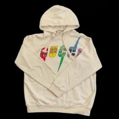 GUCCI グッチ パーカー 白 ラメ スパンコール カラフル メンズ Mサイズ