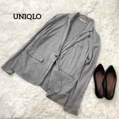 ユニクロ　UVカットジャージージャケット グレー XL　1722
