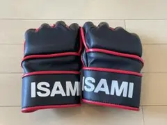 ISAMI グローブ 黒/赤 Mサイズ