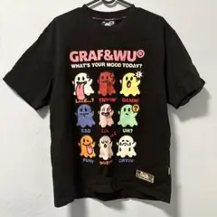 【GRAF&WU】9GHOST 半袖プリントTシャツ ブラック 黒 M