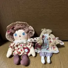 ハンドメイドカントリードール2体