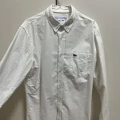 Lacoste ホワイト 長袖シャツ　US/Sサイズ